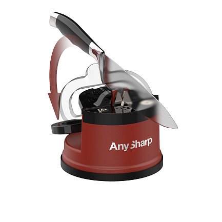 Точилка для ножей AnySharp, бордовая