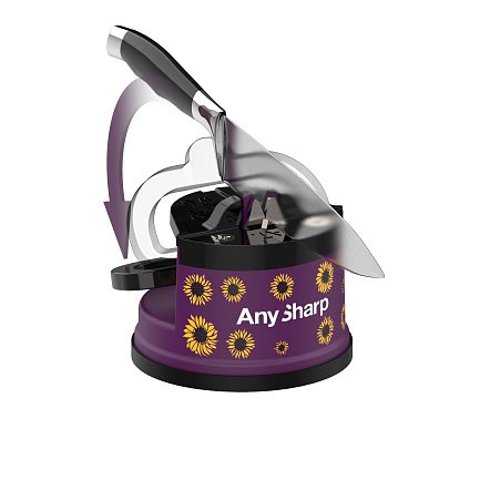 Точилка для ножей AnySharp, фиолетовая